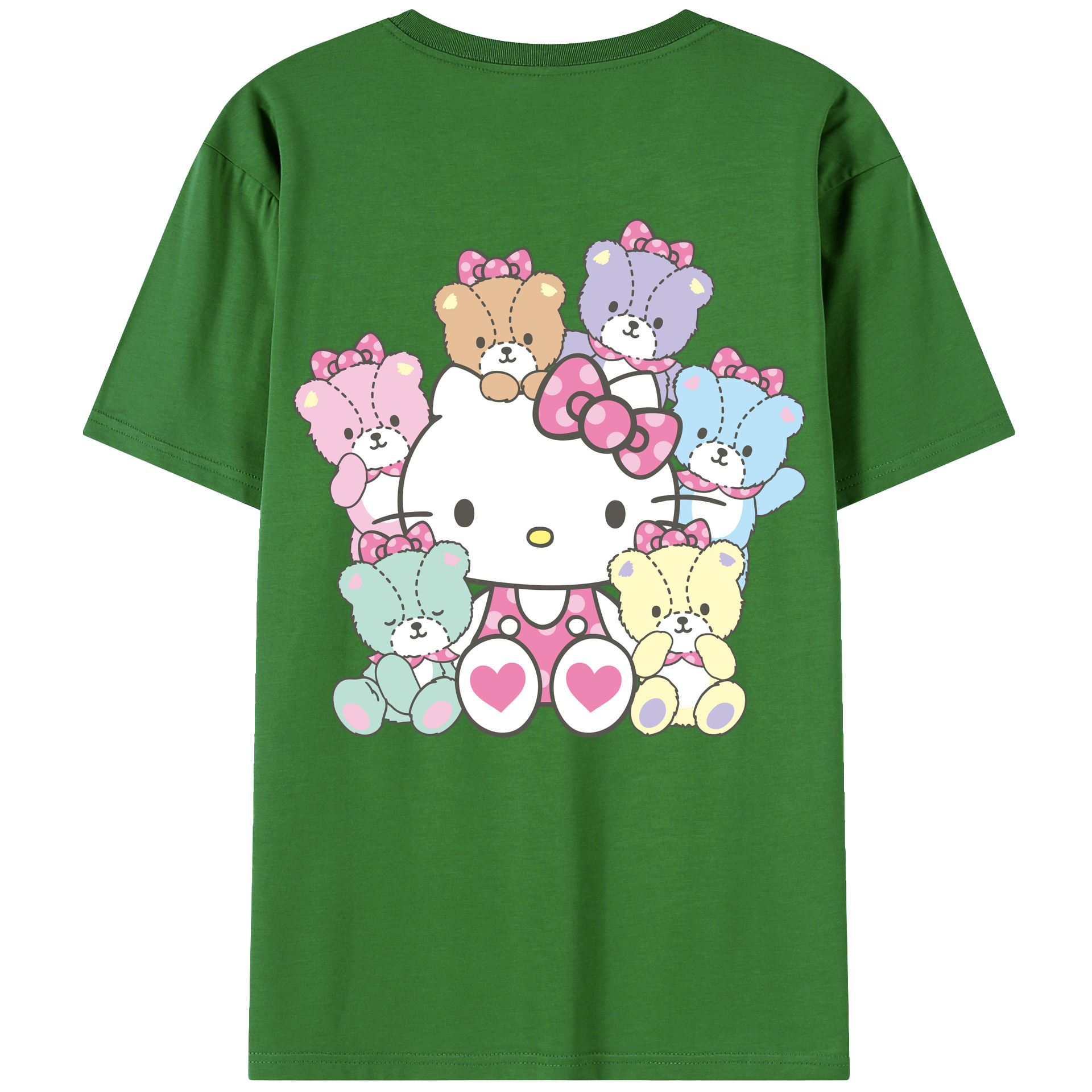 （画像用） Hello Kitty ハローキティ レディース半袖Tシャツ(バックプリント)